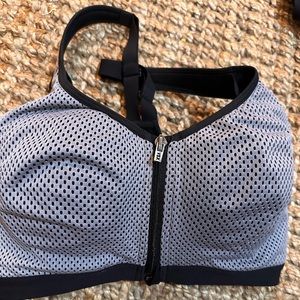 Victorias Secret sport bra Grey zip up 32DD